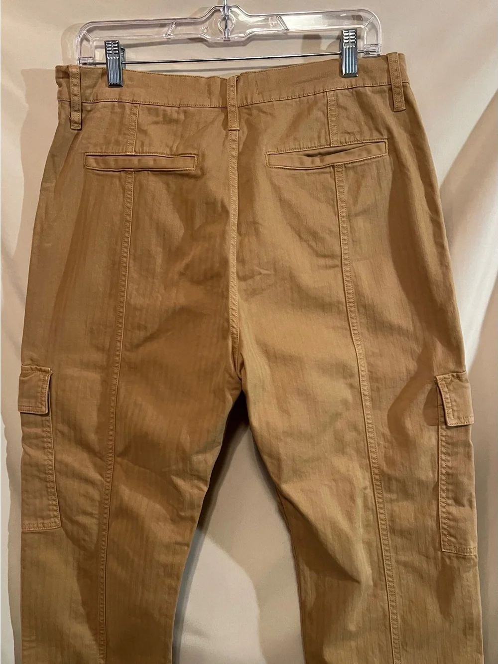Madewell Garment Dyed 90’s High-Rise Straight Cargo Pants in Tan- Size 30